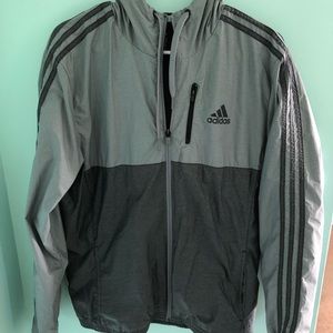Grey Adidas Windbreaker
